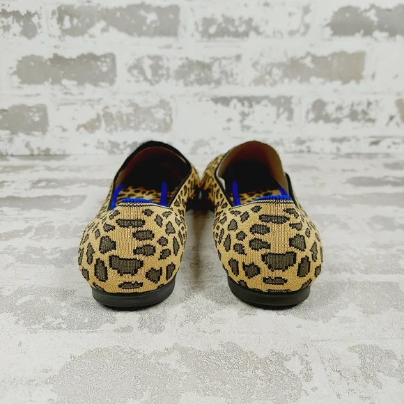 New Rothy's Spotted The Loafer Leopard Print Slip On Round Toe Loafers T433 - Picture 3 of 10